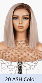Chestnut Brown Virgin Human Hair 24' Lace Wig Straight Lace Front