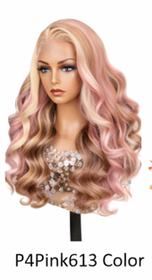 Light Blonde Straight 24' Brazilian Human Hair Lace Closure Wigs With Baby Hair