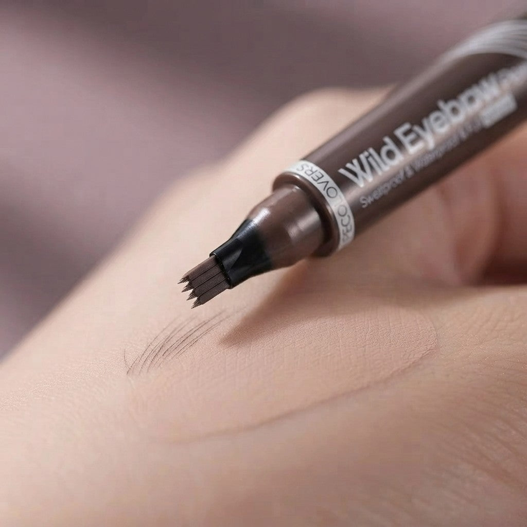 Four Tip Waterproof Eyebrow Pen