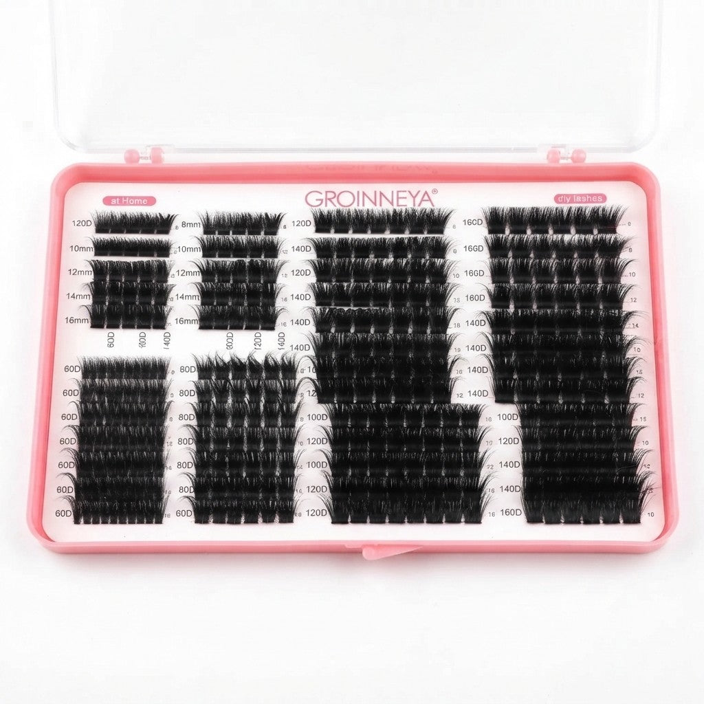GROINNEYA DIY Cat-Eye Lash Clusters