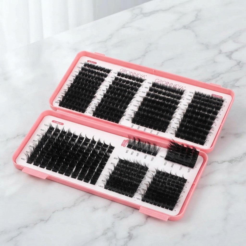 GROINNEYA DIY Cat-Eye Lash Clusters