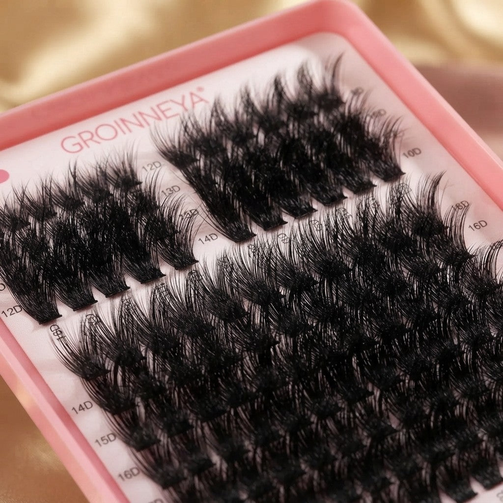 GROINNEYA DIY Cat-Eye Lash Clusters