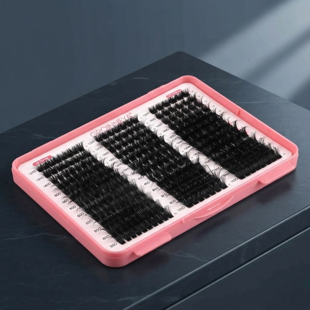 GROINNEYA DIY Cat-Eye Lash Clusters